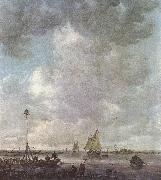 GOYEN, Jan van Marine Landscape with Fishermen fu oil painting picture wholesale